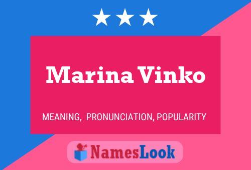 Постер имени Marina Vinko