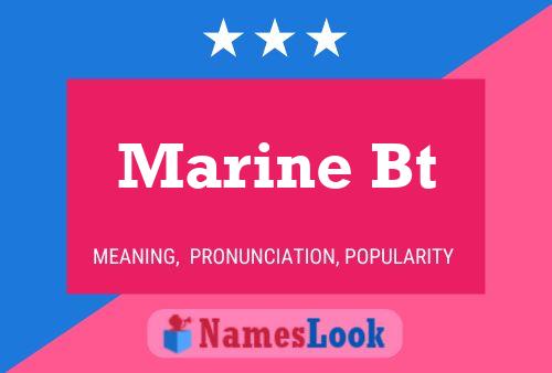 Постер имени Marine Bt