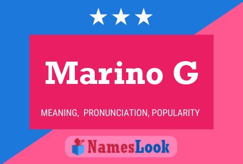 Постер имени Marino G