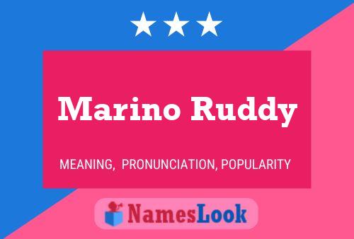 Постер имени Marino Ruddy