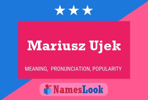 Постер имени Mariusz Ujek