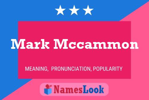 Постер имени Mark Mccammon