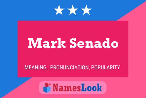 Постер имени Mark Senado