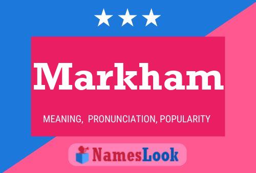 Постер имени Markham