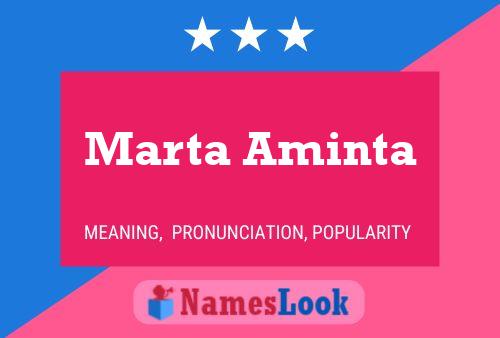 Постер имени Marta Aminta