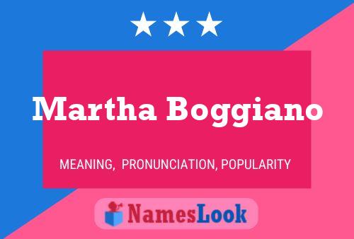 Постер имени Martha Boggiano