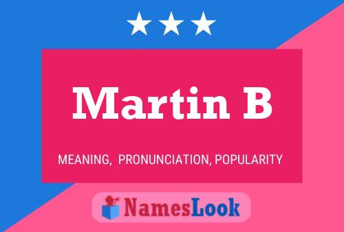 Постер имени Martin B