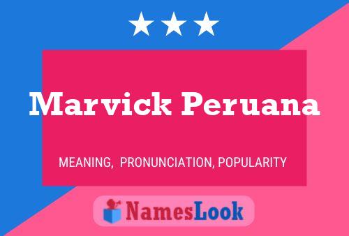 Постер имени Marvick Peruana