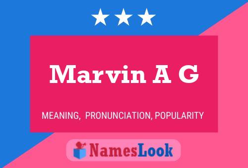 Постер имени Marvin A G