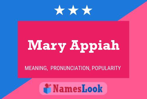 Постер имени Mary Appiah