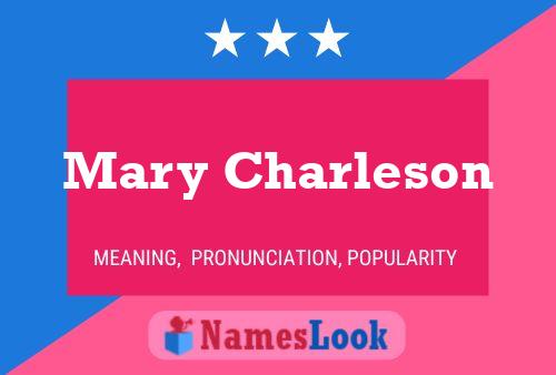 Постер имени Mary Charleson