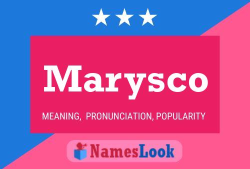 Постер имени Marysco