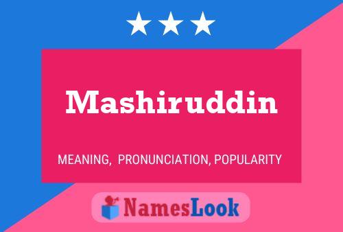 Постер имени Mashiruddin