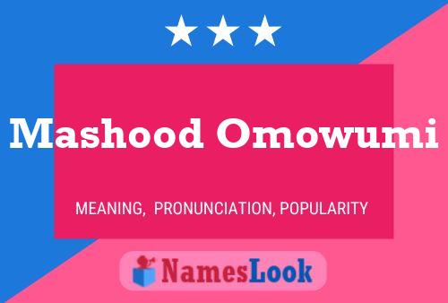 Постер имени Mashood Omowumi