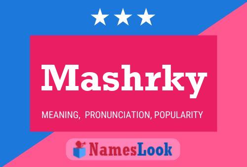 Постер имени Mashrky