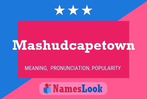 Постер имени Mashudcapetown