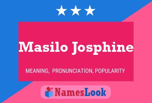 Постер имени Masilo Josphine