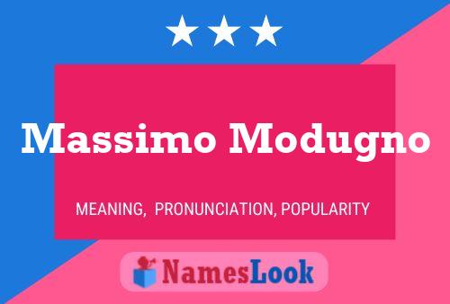 Постер имени Massimo Modugno