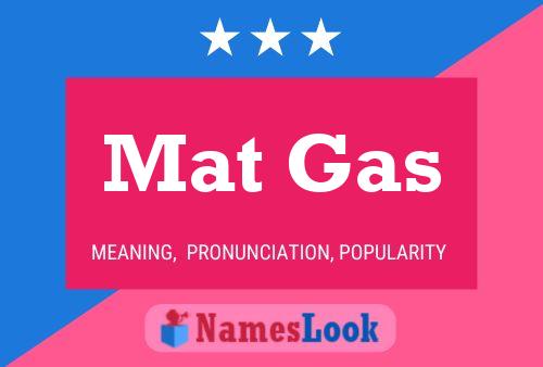 Постер имени Mat Gas