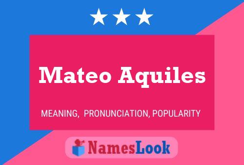 Постер имени Mateo Aquiles