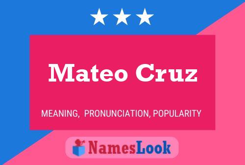 Постер имени Mateo Cruz