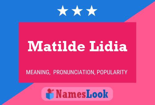 Постер имени Matilde Lidia