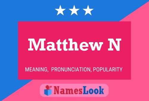 Постер имени Matthew N