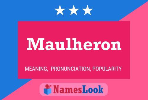 Постер имени Maulheron