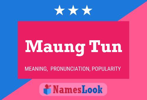 Постер имени Maung Tun