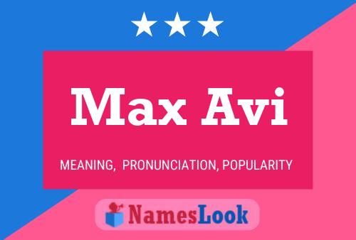 Постер имени Max Avi