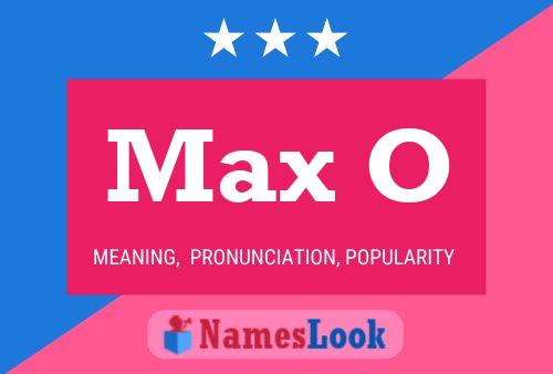 Постер имени Max O