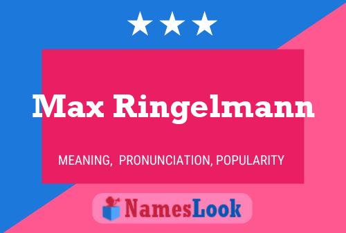 Постер имени Max Ringelmann