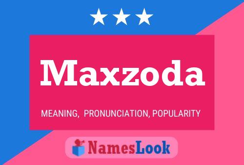 Постер имени Maxzoda