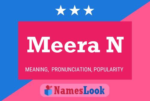 Постер имени Meera N