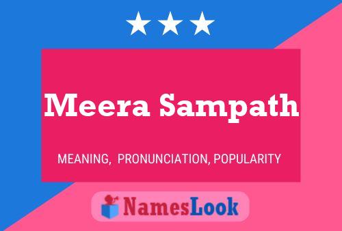 Постер имени Meera Sampath