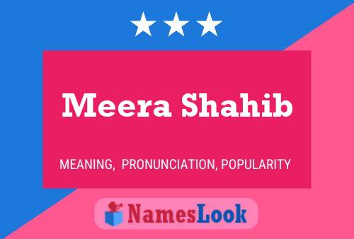 Постер имени Meera Shahib