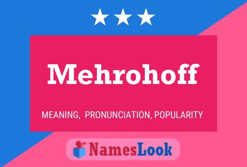 Постер имени Mehrohoff