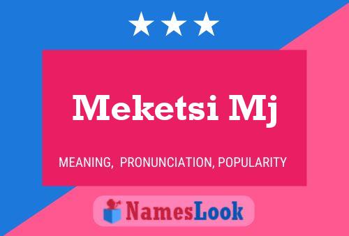 Постер имени Meketsi Mj