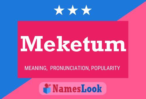 Постер имени Meketum