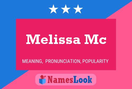 Постер имени Melissa Mc