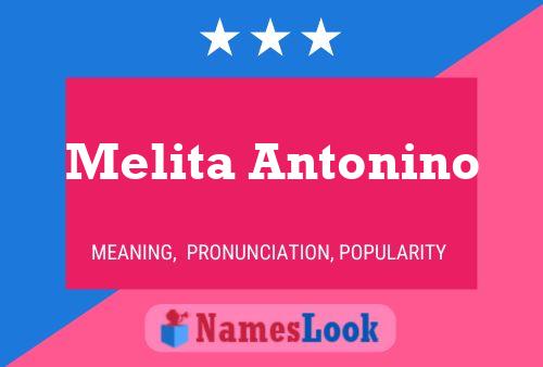 Постер имени Melita Antonino