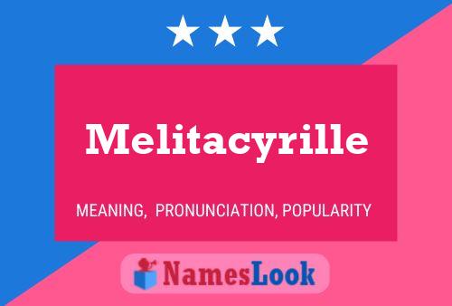 Постер имени Melitacyrille