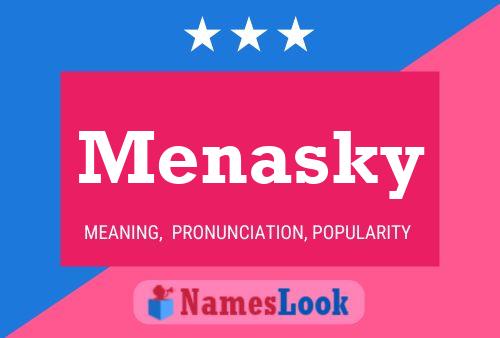 Постер имени Menasky