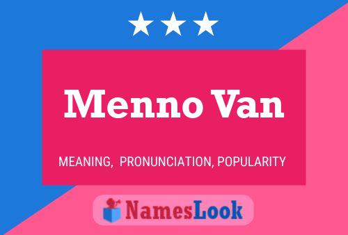 Постер имени Menno Van