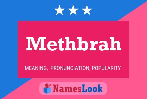 Постер имени Methbrah