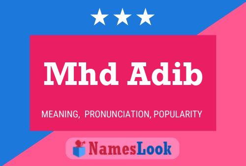 Постер имени Mhd Adib