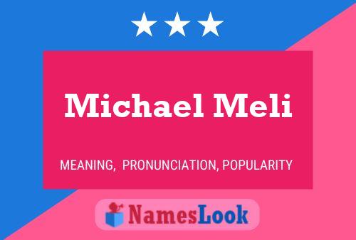 Постер имени Michael Meli