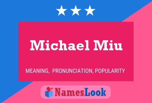 Постер имени Michael Miu