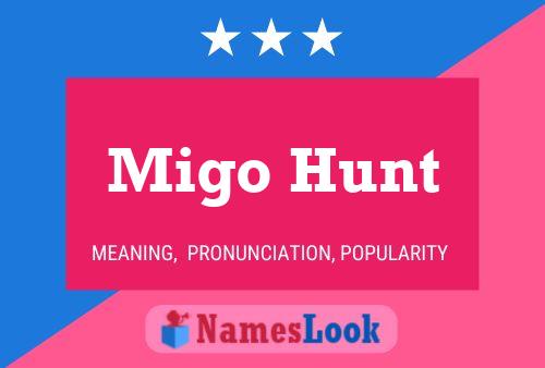 Постер имени Migo Hunt