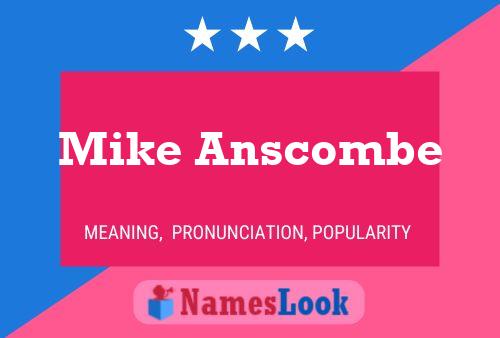 Постер имени Mike Anscombe